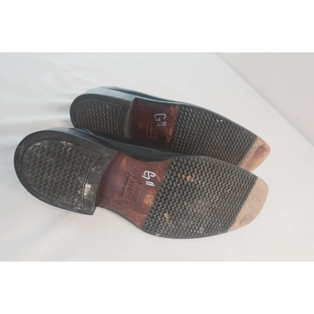 Johnston & Murphy Men's 9M H8 Slip‎ On Black Shoes Loafers  20-7507 Brazil C4